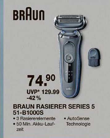 BRAUN RASIERER SERIES 5 51-B1000S