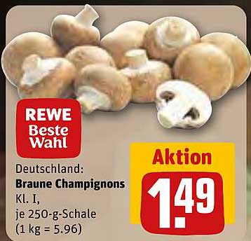 Braune Champignons