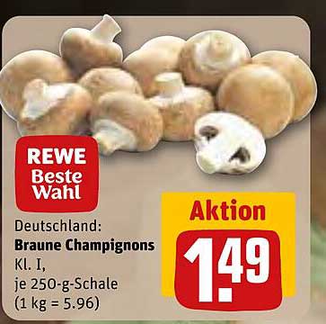 Braune Champignons