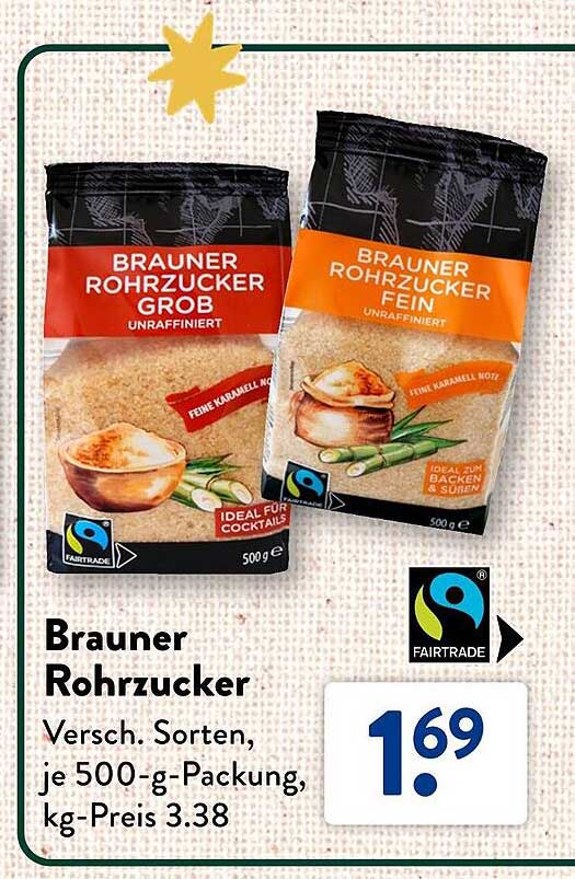 Brauner Rohrzucker