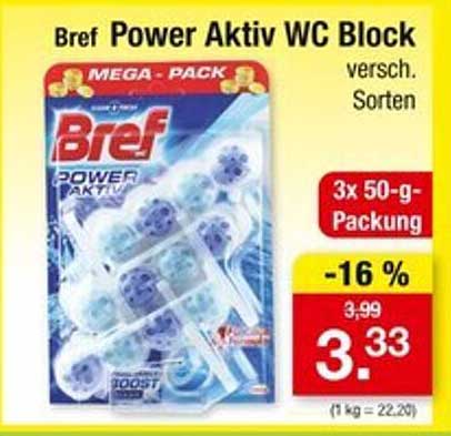 Bref Power Aktiv WC Block