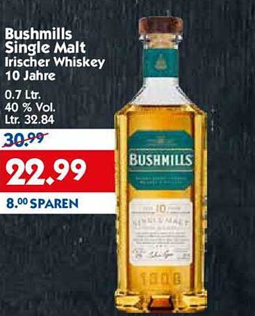 Bushmills Single Malt Irischer Whiskey 10 Jahre