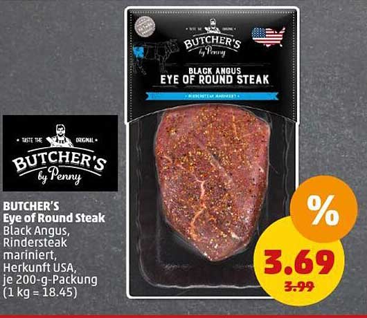 BUTCHER'S EYE OF ROUND STEAK