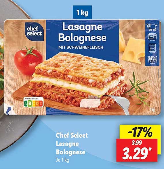 Chef Select Lasagne Bolognese