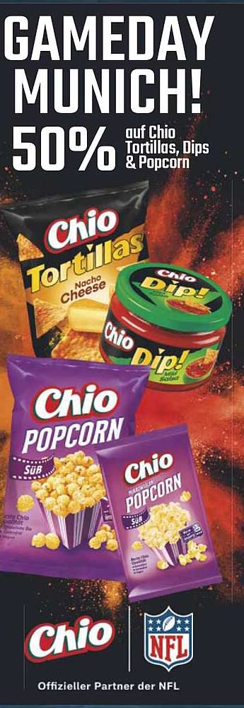 Chio Tortillas, Dips & Popcorn