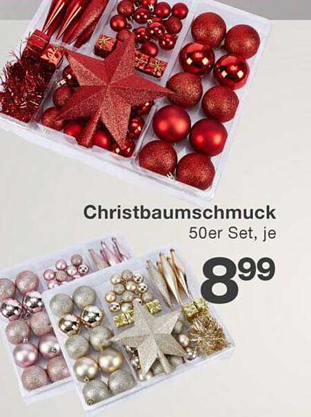 Christbaumschmuck 50er Set