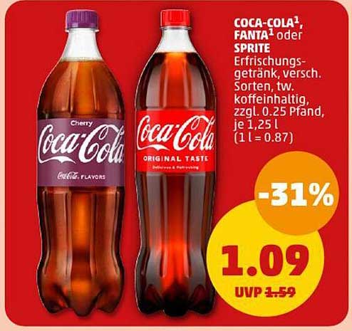 Coca-Cola, Fanta oder Sprite