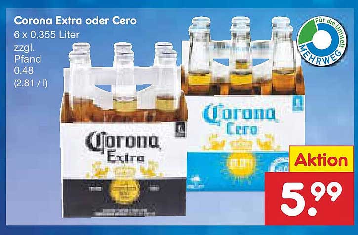 Corona Extra oder Cero