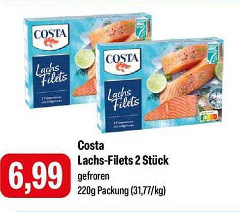 Costa Lachs-Filets 2 Stück