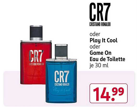 CR7  
oder Play It Cool  
oder Game On Eau de Toilette  