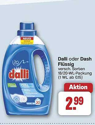 Dalli oder Dash Flüssig