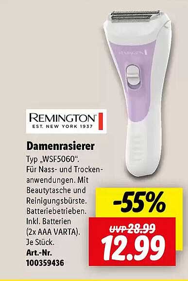 Damenrasierer Typ „WSF5060“