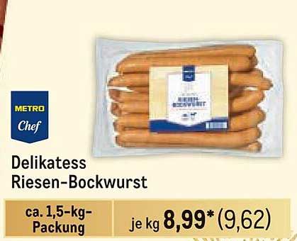 Delikatess Riesen-Bockwurst