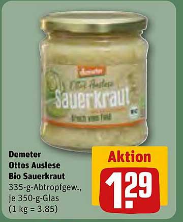 Demeter Ottos Auslese Bio Sauerkraut