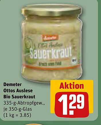 Demeter Ottos Auslese Bio Sauerkraut