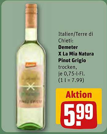 Demeter X La Mia Natura Pinot Grigio