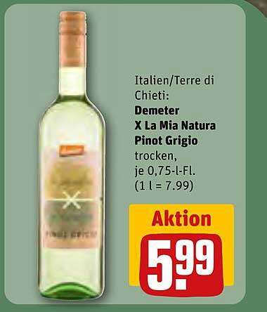 Demeter X La Mia Natura Pinot Grigio