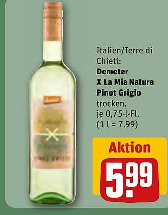 Demeter X La Mia Natura Pinot Grigio