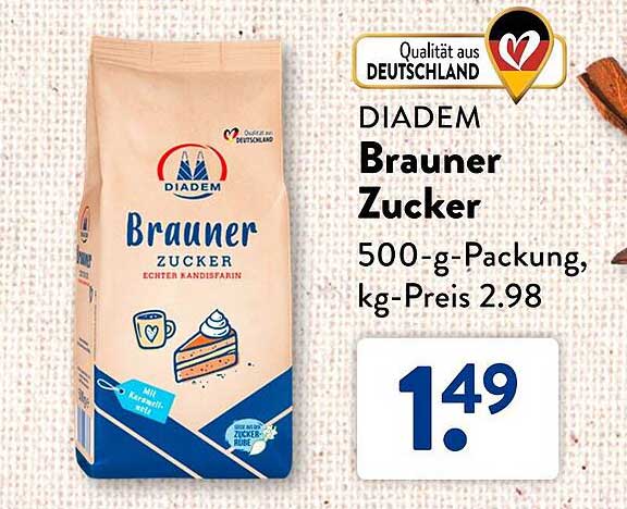 DIADEM Brauner Zucker