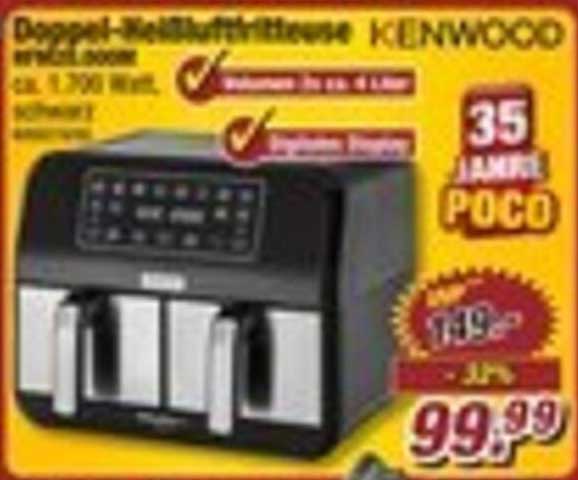 Doppel-Heißluftfritteuse KENWOOD