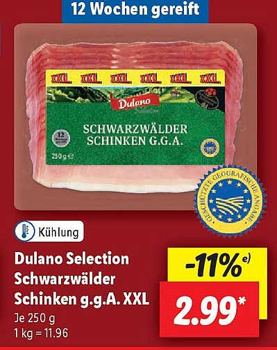 Dulano Selection Schwarzwälder Schinken g.g.A. XXL