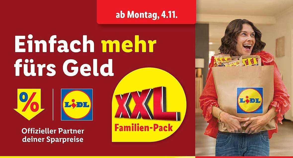 Einfach mehr fürs Geld  
XXL Familien-Pack