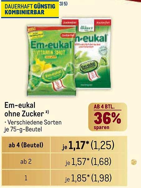 Em-eukal ohne Zucker