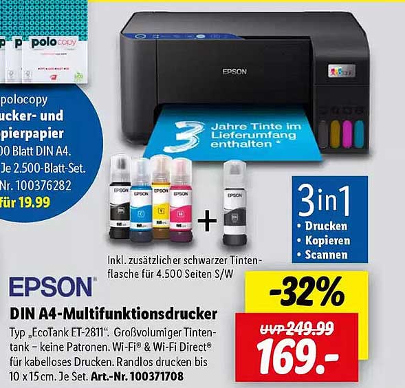 EPSON DIN A4-Multifunktionsdrucker