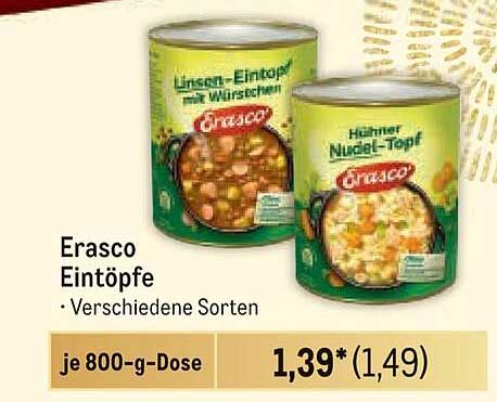 Erasco Eintöpfe