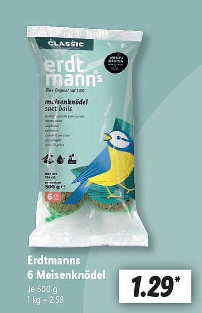 Erdtmanns 6 Meisenknödel