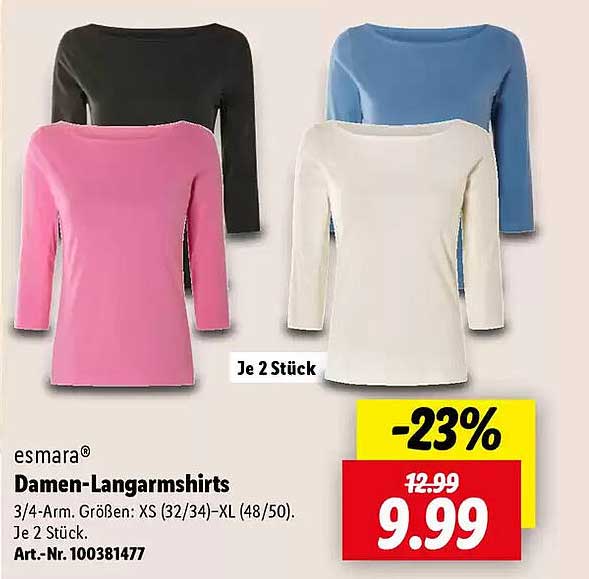 esmará® Damen-Langarmshirts