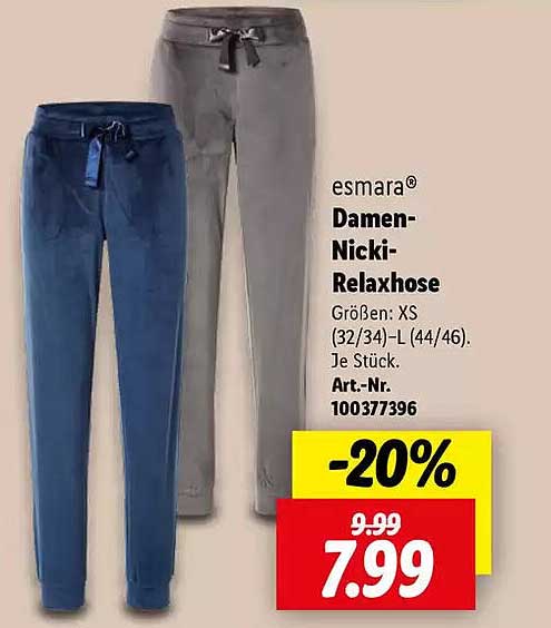 esmara® Damen-Nicki-Relaxhose