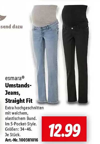 esmará® Umstands-Jeans, Straight Fit