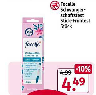 Facelle Schwanger-schaftstest Stick-Frühtest