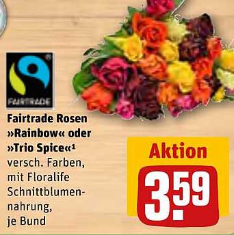 Fairtrade Rosen »Rainbow« oder »Trio Spice«