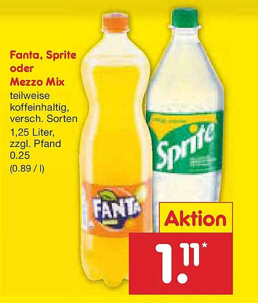 Fanta, Sprite oder Mezzo Mix