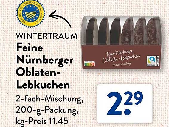 Feine Nürnberger Oblaten-Lebkuchen