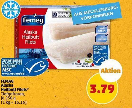 Femeg Alaska Heilbutt Filets