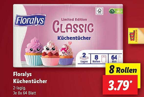 Floralys Classic Küchen­tücher