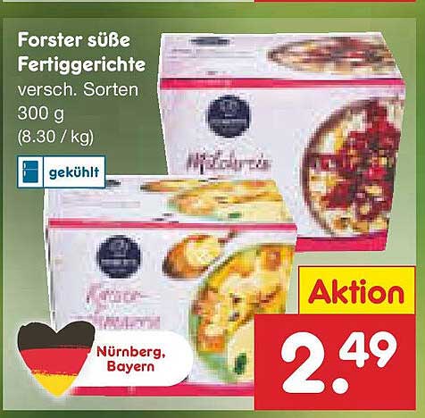 Forster süße Fertiggerichte