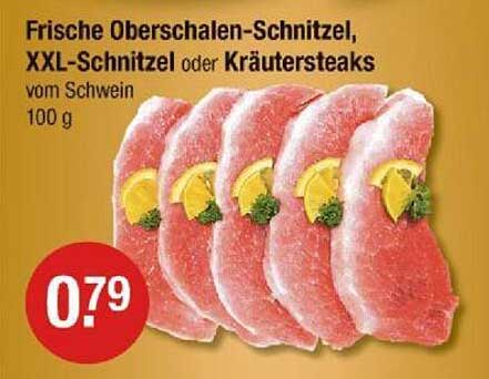 Frische Oberschalen-Schnitzel, XXL-Schnitzel oder Kräutersteaks vom Schwein