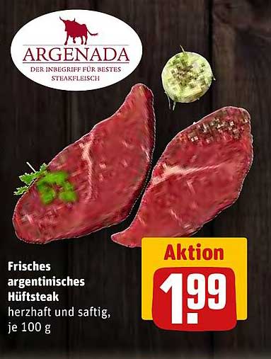 Frisches argentinisches Hüftsteak