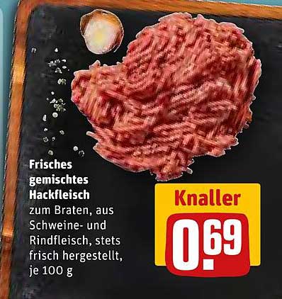 Frisches gemischtes Hackfleisch