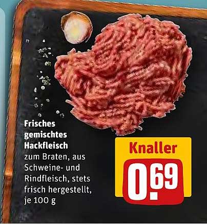 Frisches gemischtes Hackfleisch