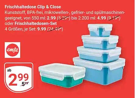 Frischhaltedose Clip & Close