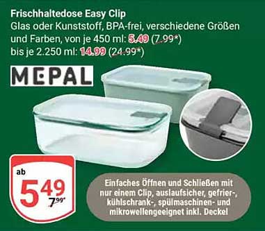 Frischhaltedose Easy Clip