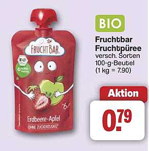 Fruchtbar Fruchtpüree Erdbeere-Apfel