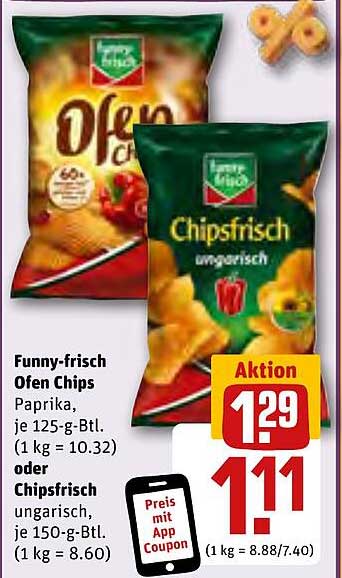 Funny-frisch Ofen Chips Paprika oder Chipsfrisch ungarisch