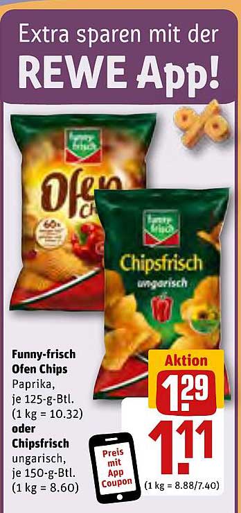 Funny-frisch Ofen Chips Paprika oder Chipsfrisch ungarisch