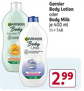 Garnier Body Lotion oder Body Milk